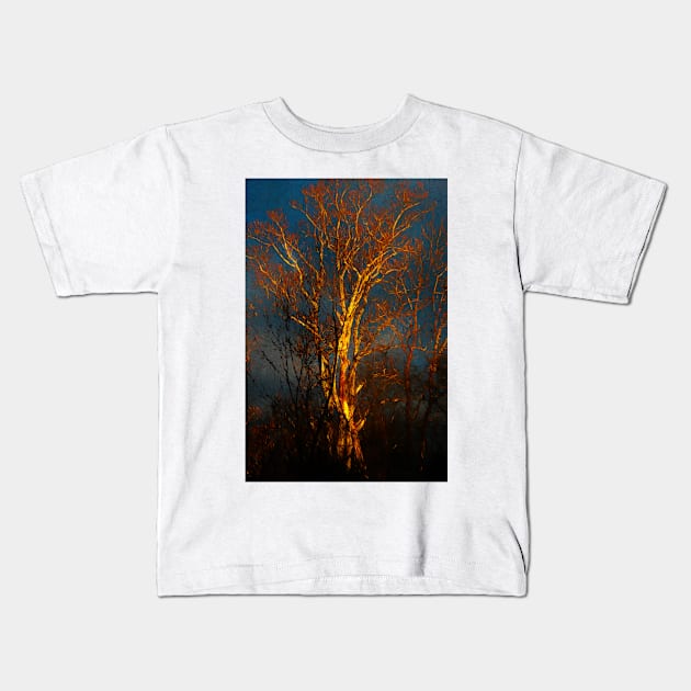 Winter Tree Kids T-Shirt by EileenMcVey